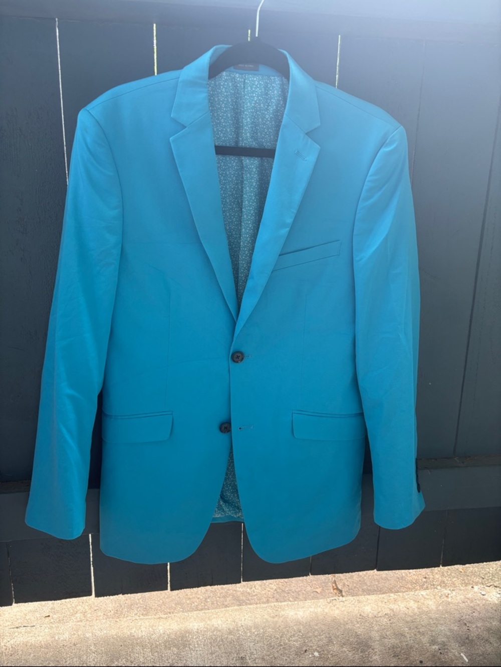 Madison Modern 36R Teal Men's Two-Button Blazer
